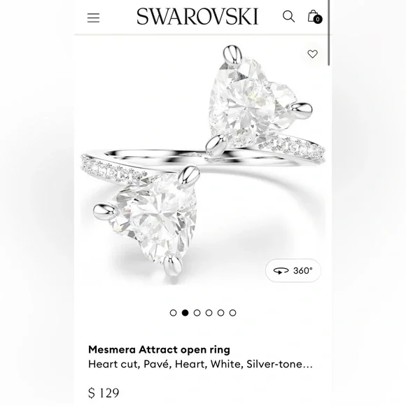 Swarovski Mesmera Crystal Ring - Picture 6 of 9